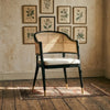 Seisia Classic Rattan Solid Wood Arm Chair