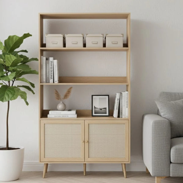 Sejong Rattan Bookshelf