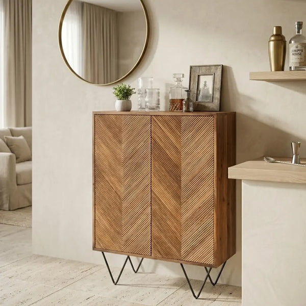 Selkirk Mango Wood Bar Cabinet