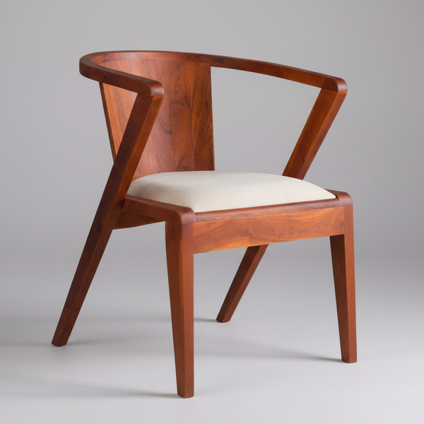 Seymour Acacia Wood Arm Chair