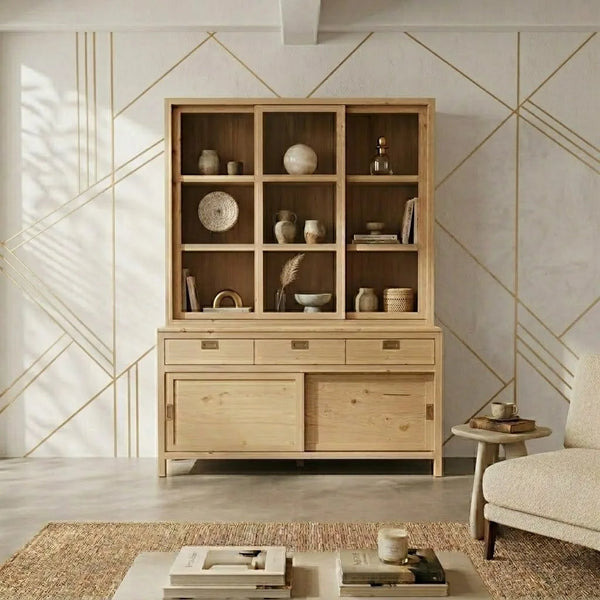Sinnamary Solid Wood Display Unit