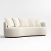 Snowflake Luxury 3- Seater Curvy Boucle Sofa