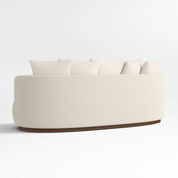 Snowflake Luxury 3- Seater Curvy Boucle Sofa