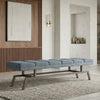 Socca Suede & Steel Bench