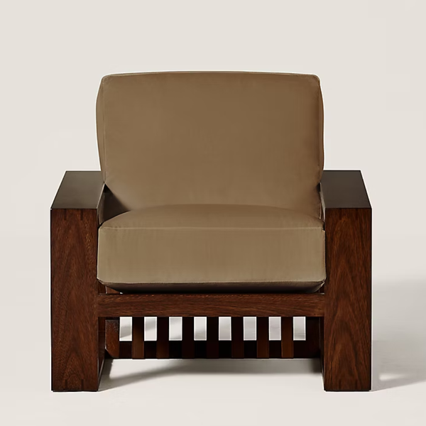 Sopron Solid Wood Velvet Sofa