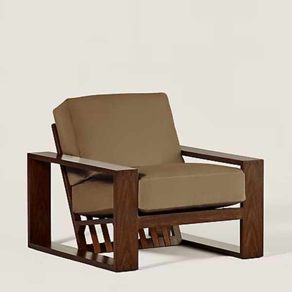 Sopron Solid Wood Velvet Sofa