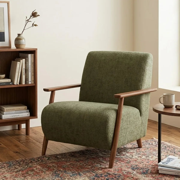 Sorocaba Ash Wood Wood Arm Chair