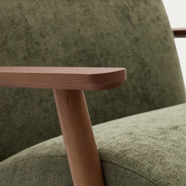 Sorocaba Ash Wood Wood Arm Chair