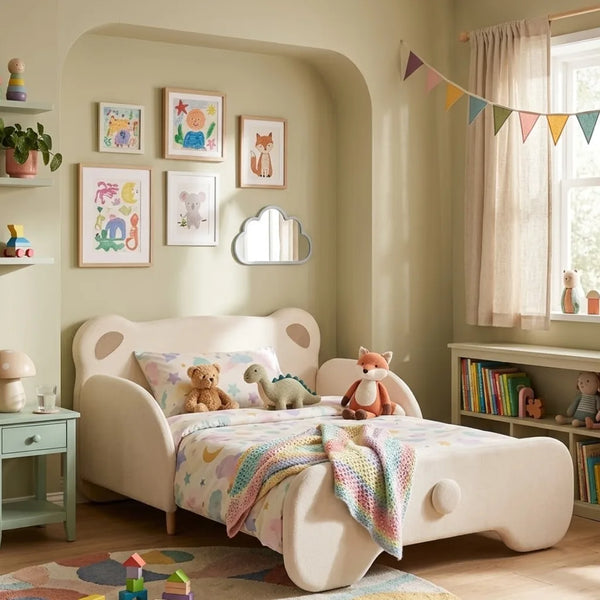 Starshine Solid Wood Kids Soft Bed