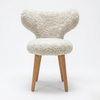 Stilfontein Solid Wood Curved Wing Chair With Fabric