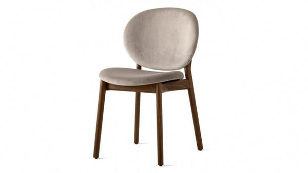 Modern Solid Wood Dining Chair With Fabric