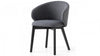Modern Solid Wood With Fabric Dining Chair