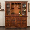 Stornoway Acacia Wood Natural Finish Bar Cabinet