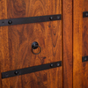 Stornoway Acacia Wood Natural Finish Bar Cabinet
