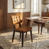 Subiaco Solid Wood Leather Dining Chair