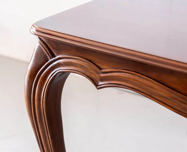 Luxury French Solid Teak Wood Dining Table Set - 4 Seater, 6 Seater, 8 Seater - All Sizes