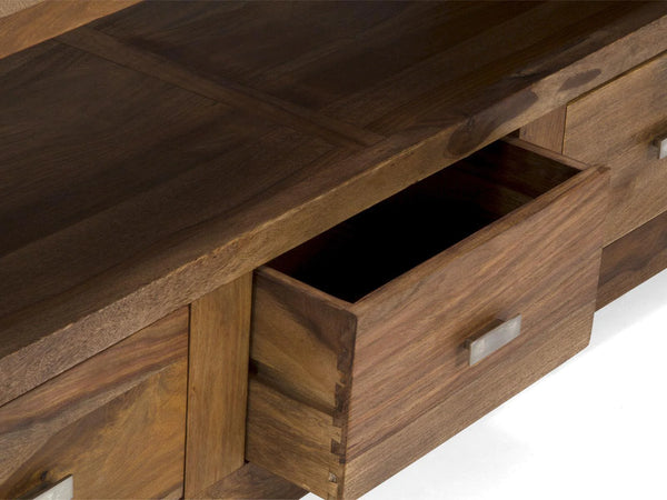 Wooden TV Unit Natural Finish | 35 Kg