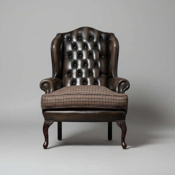 Talbot Chesterfield Leather Sofa Chair