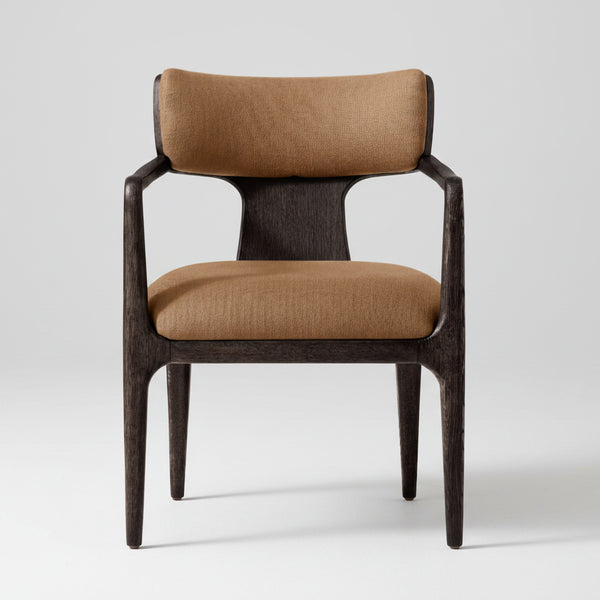 Tamborine Solid Wood Curved Arm Chair
