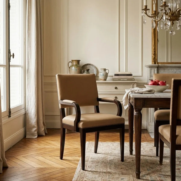 Tampere Backrest Leather Dining Chair