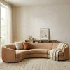 Tarapoto Solid Wood Curve Sectional Sofa