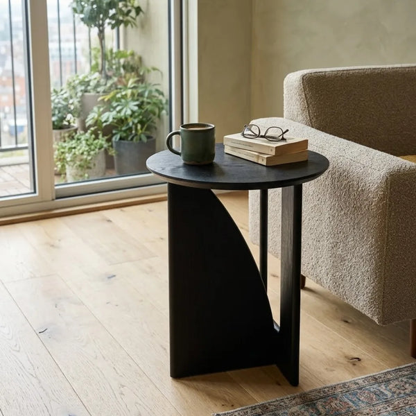 Tarbert Modern Black Accent End Table