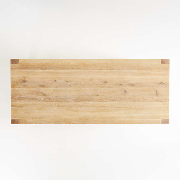 Modern SolidWood Dining Table in Natural Finish