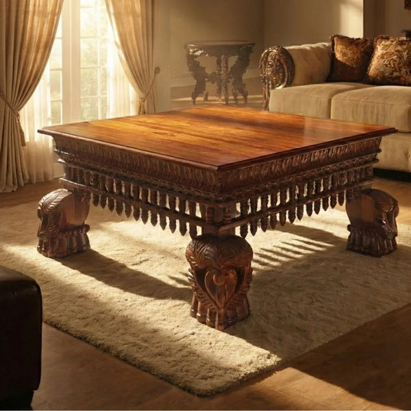 Thanjavur Mango Wood Coffee Table