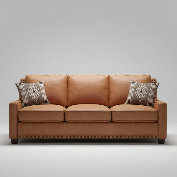 The Sahara 3 Seater Leather Sofa