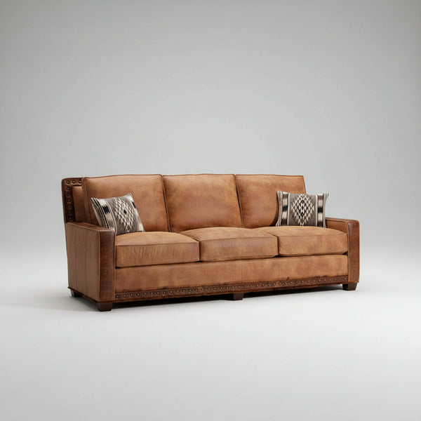The Sahara 3 Seater Leather Sofa