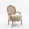 Thionville Solid Wood Rattan 1 Seater Sofa