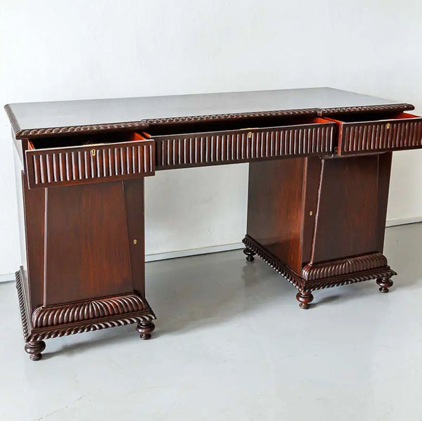 Thorne Carved Rosewood Study Table