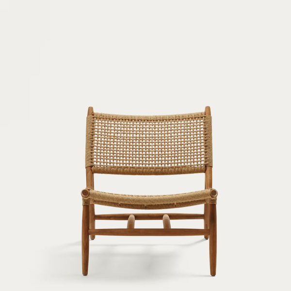 Timisoara Woven Teak Wood Outdoor Chair