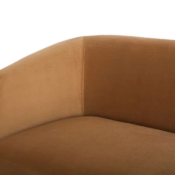 Timon Modern Curve Velvet Sectional Sofa
