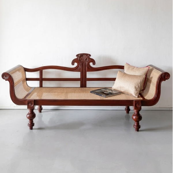 Trinidad Solid Wood Rattan Daybed