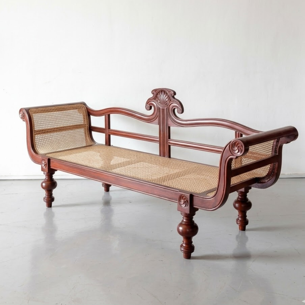 Trinidad Solid Wood Rattan Daybed