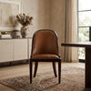 Turku Backrest Leather Dining Chair
