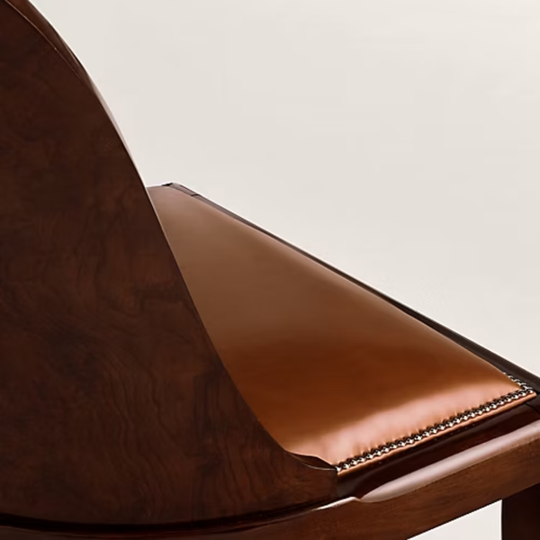 Turku Backrest Leather Dining Chair
