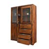 Classic Sheesham Wood Natural Finish Bar Cabinet
