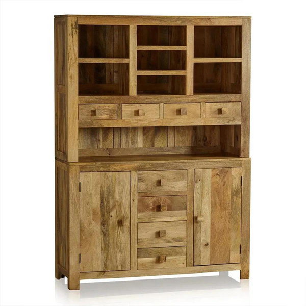 Mango Wood Bar Cabinet - Natural Finish