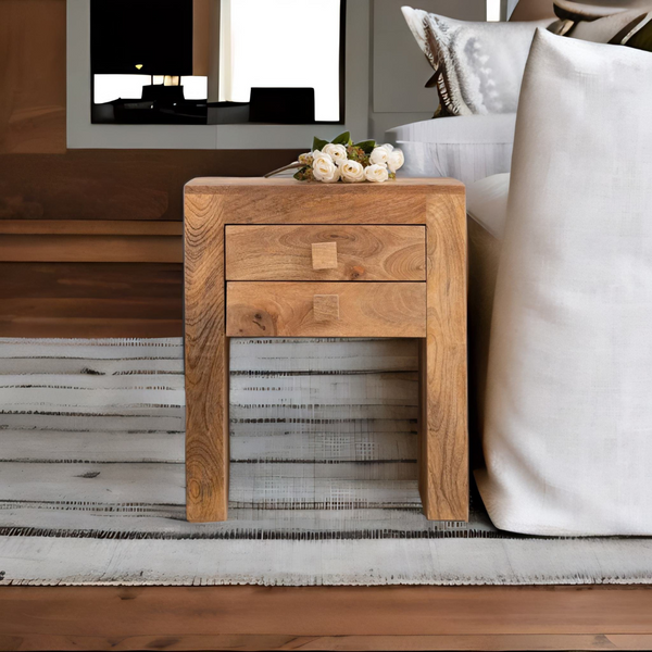mango wood side table, wooden side table