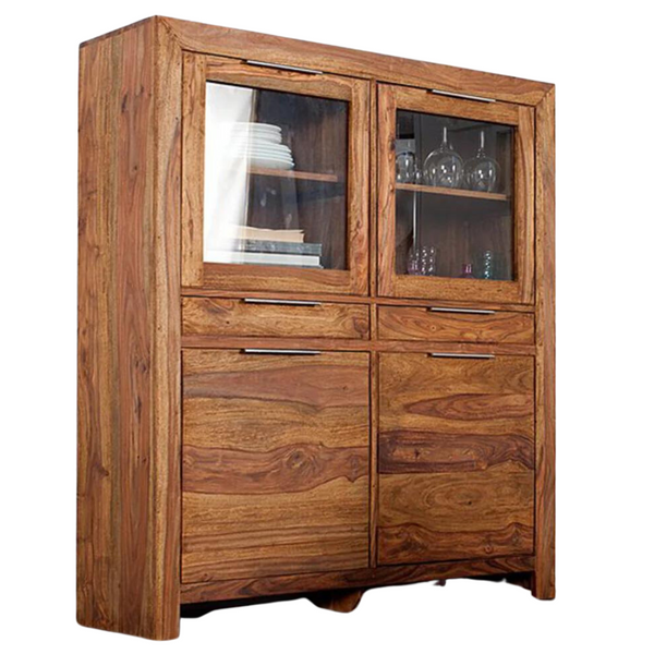 Classic Sheesham Wood Crockery/Display Unit
