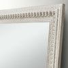 Modern Carved Mirror Frame - White Finish