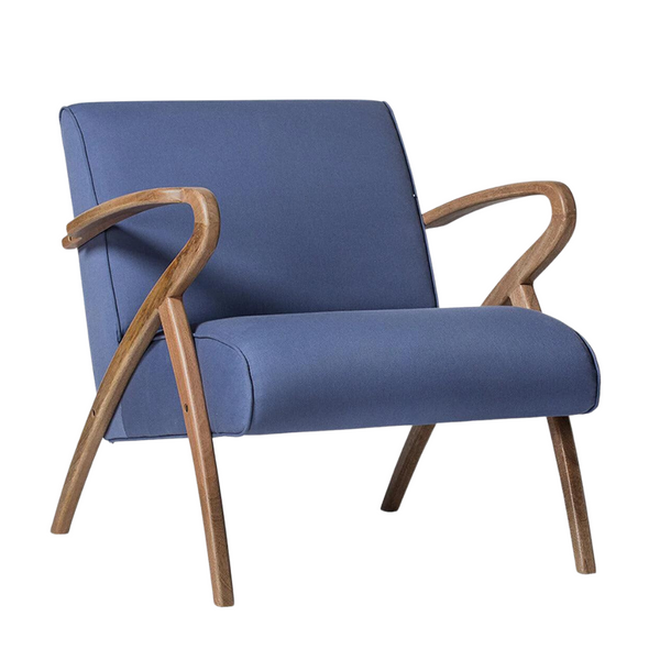 Classic Sheesham Upholstered Wood Arm Chair