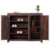 Classic Sheesham Wood 3 Door Shoe Rack
