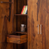 Classic Sheesham Wood 4 Doors and 2 Drawers Large Wardrobe