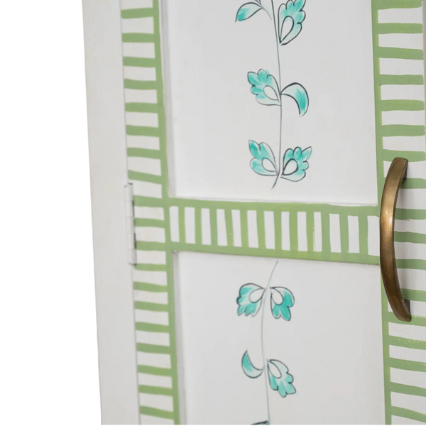 Modern Mango Wood 2 Drawers and 2 Doors with Shelves Wardrobe