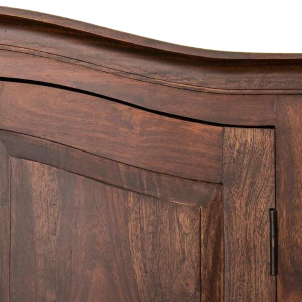 Handcrafted and stylish Acacia Wood Wardrobe - 2 Doors