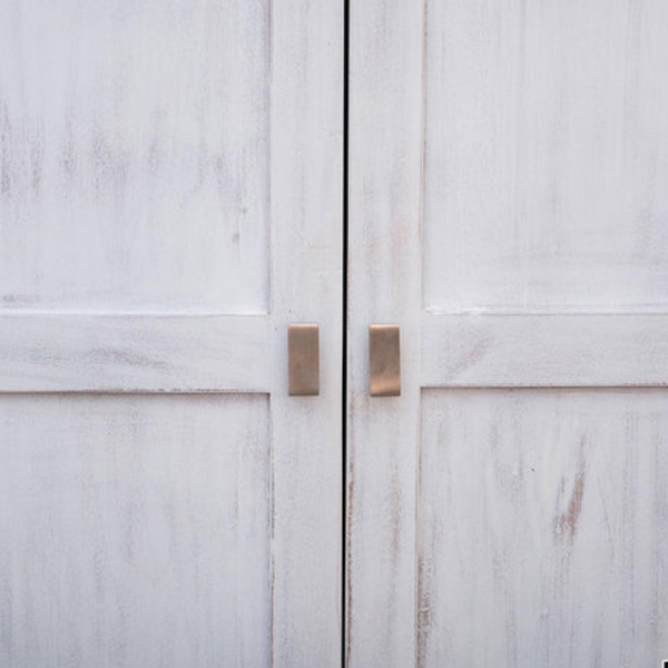 Colonial Acacia Wood 2-Door Shelf and 2 Drawers Wardrobe