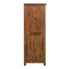 Classic Sheesham Wood 2-Door Shelves Wardrobe